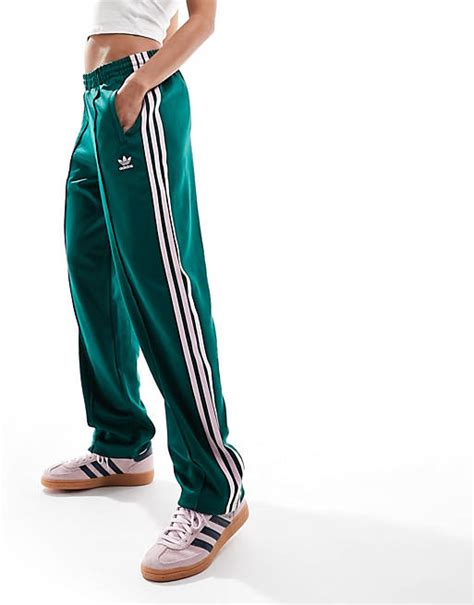 adidas originals superstar - trainingsbroek in groen en roze|Adidas Superstar broek.